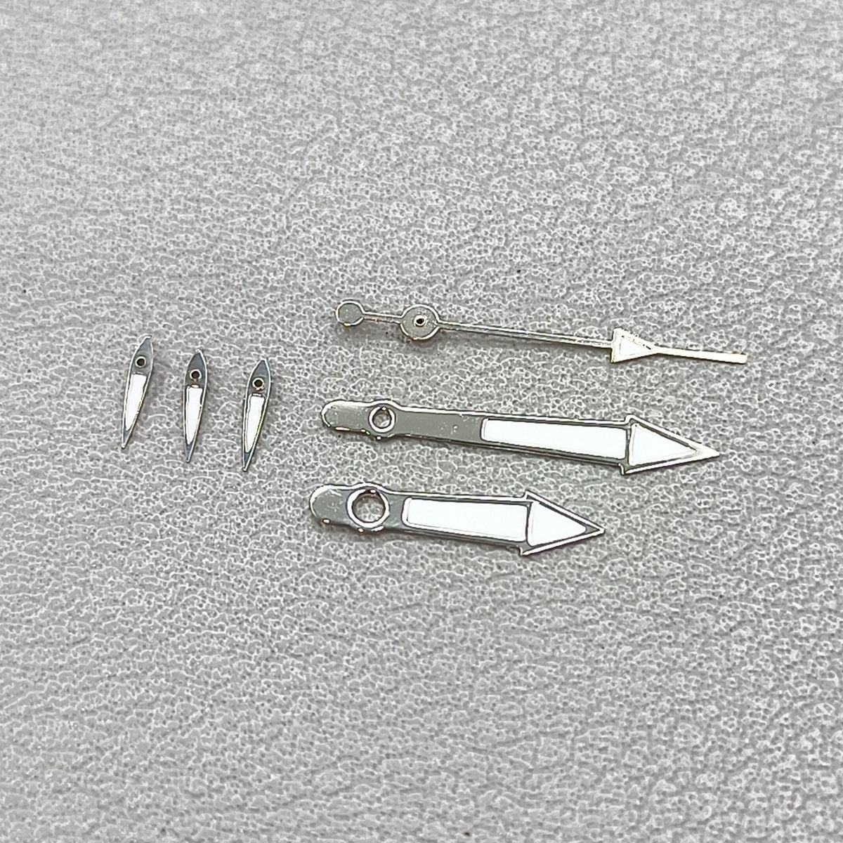 2 Sets Silver Trim Green Lume Watch Hands for Miyota OS10 OS20 OS22 OS60 OS80