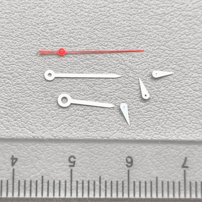 2 Sets White Pointed Red Second Hand Watch Hands for Miyota OS10 OS20 OS60 OS80
