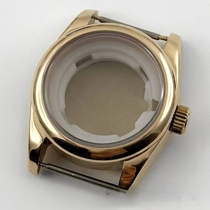 31MM Round Bezel Sapphire Glass Jubilee bracelet Watch Case Ladies Fit NH05 NH06