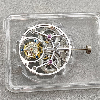 Hangzhou 36K0E Silver Hollow Manual Tourbillon Mechanical Movement 2 Hands