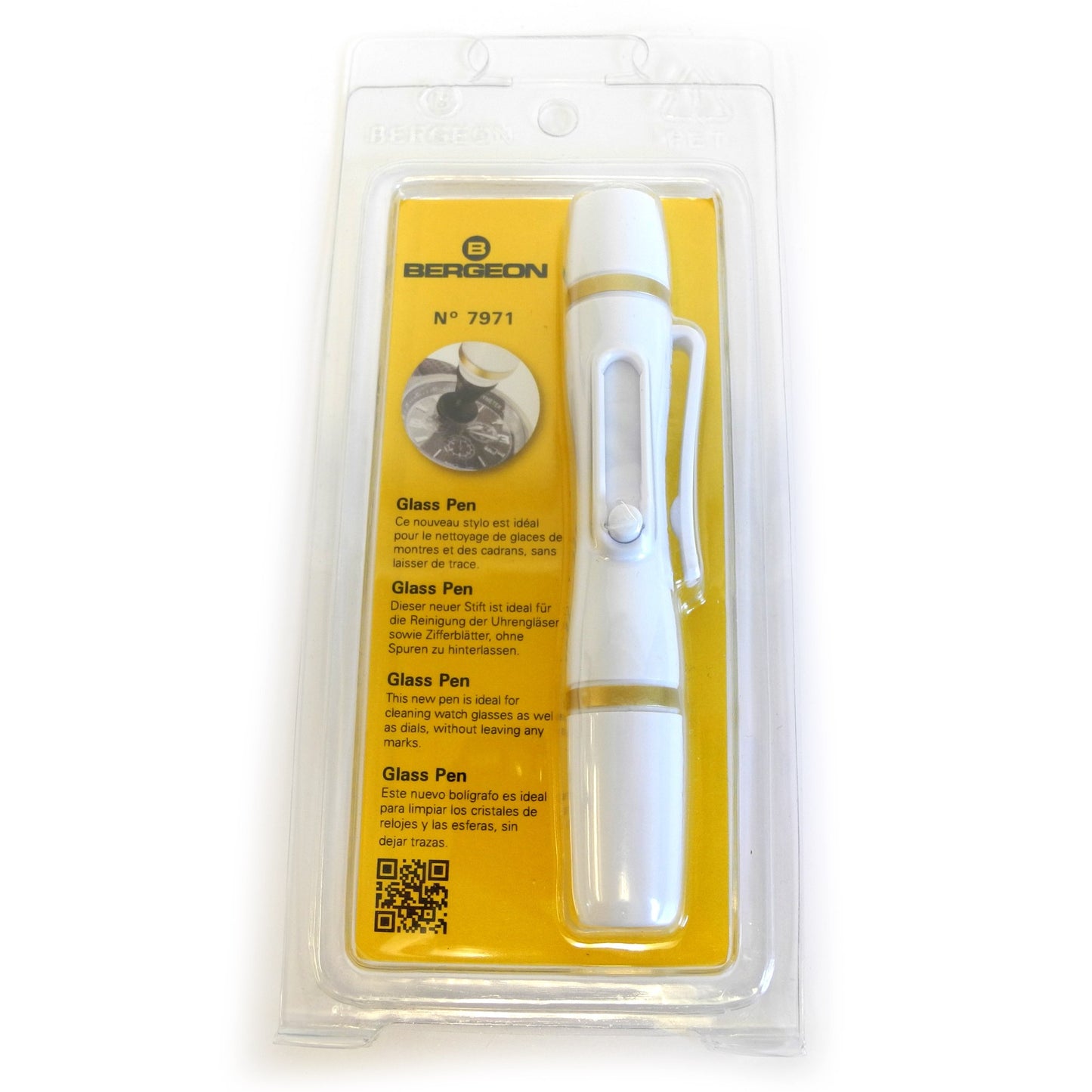 Bergeon 7971 glass pen cleaner polishing watch accessory for precise maintenance and shine