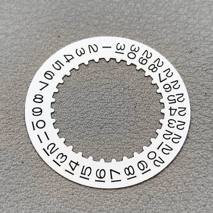 Vintage White Date Disk Wheel Generic for RLX3235 3285 Movement Date@9