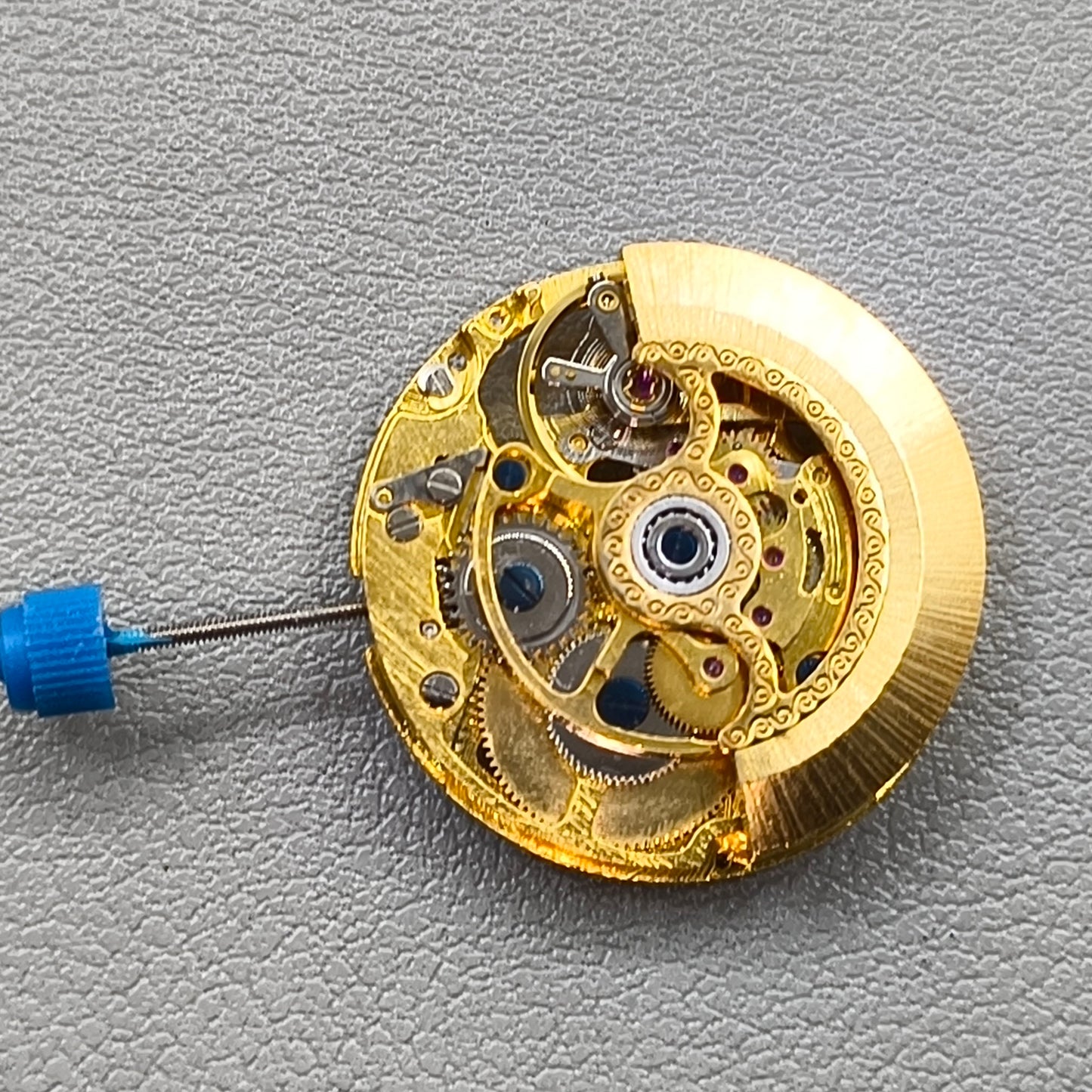 Hollow Golden Automatic Mechanical Movement for Watch Repair Practice