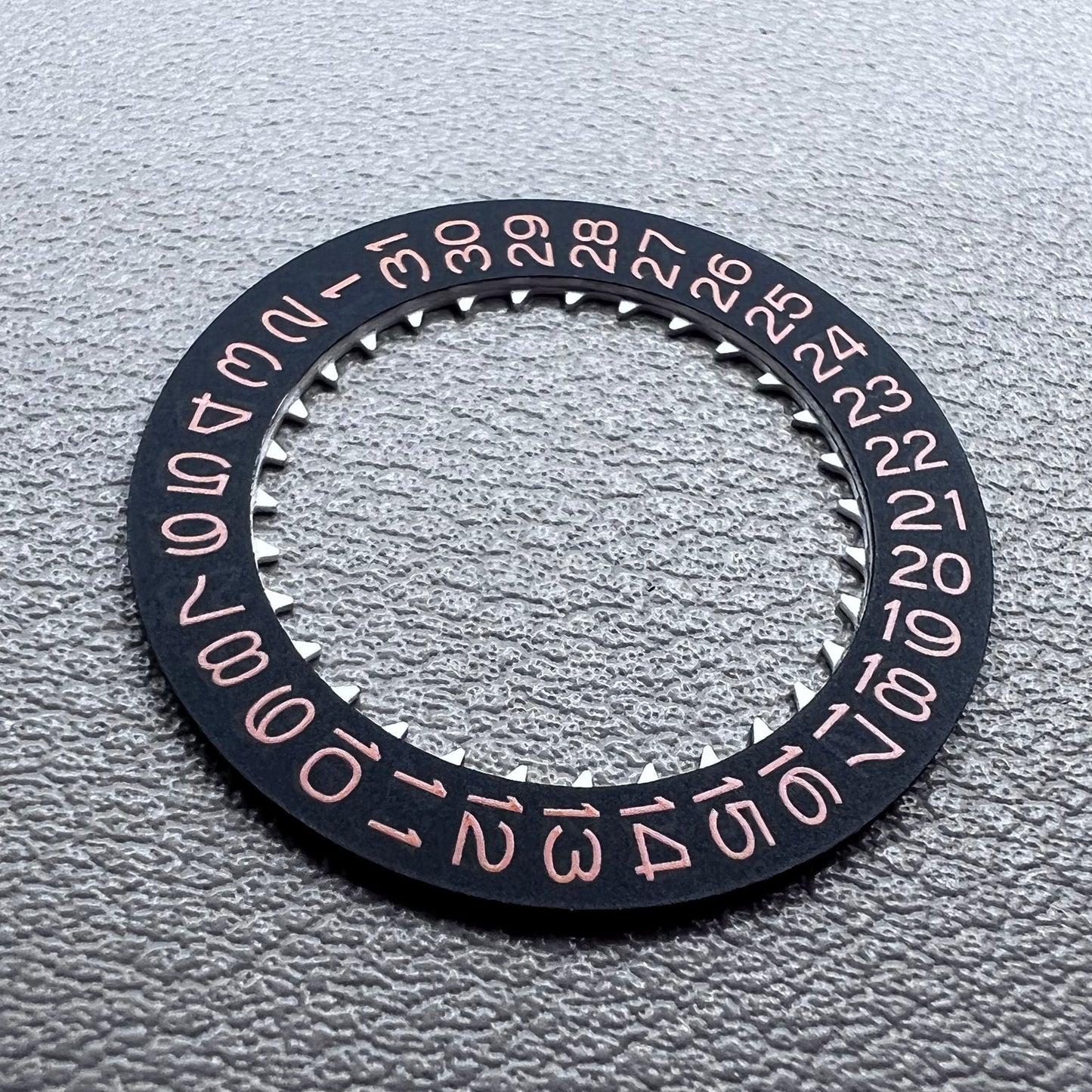 Orange Character Black Background Disk Date Wheel for NH35 NH36 Movement Date@3