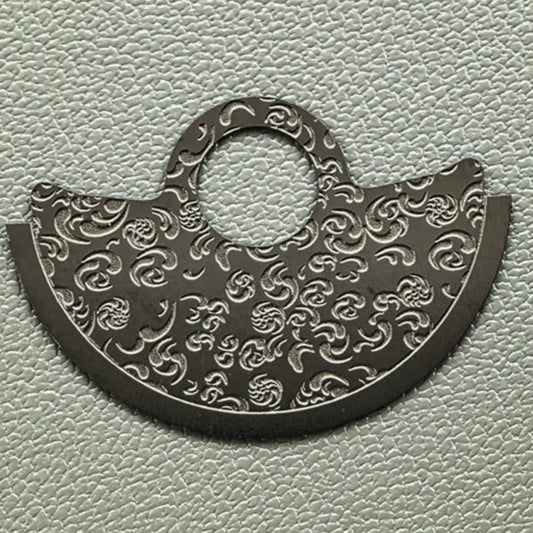 Schwarze chinesische Vintage-Auflage mit glückverheißendem Muster für Rotor und Schwungmasse, passend für NH35