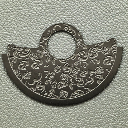 Black Chinese Vintage Auspicious Pattern Rotor Oscillating Weight for NH35