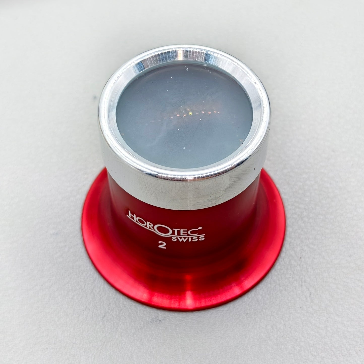 Swiss Horotec MSA00.031-2 5.0x Eyeglass In Aluminium Anodised With Screwed Ring