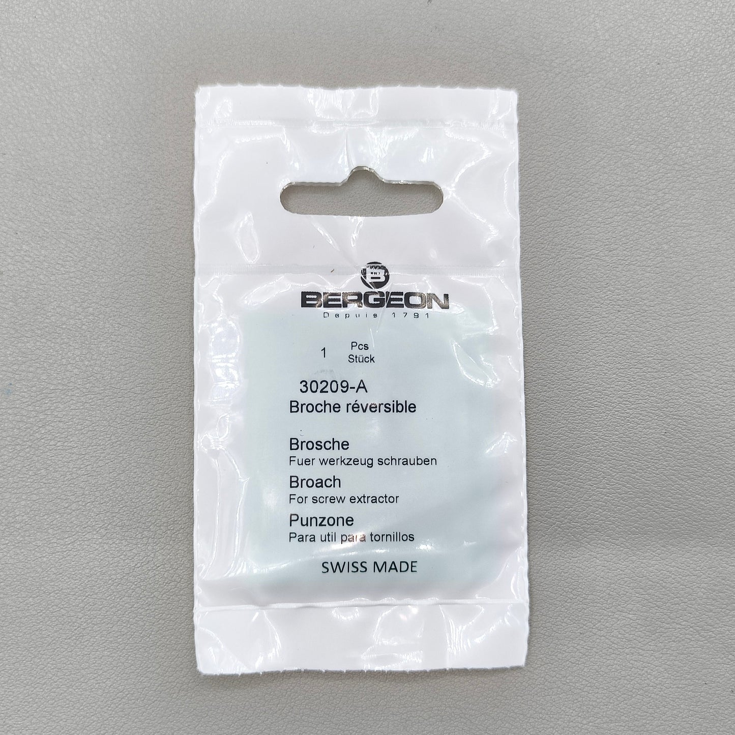 Swiss Bergeon 30209-A Replacement Broach Pins for Screw Extractor