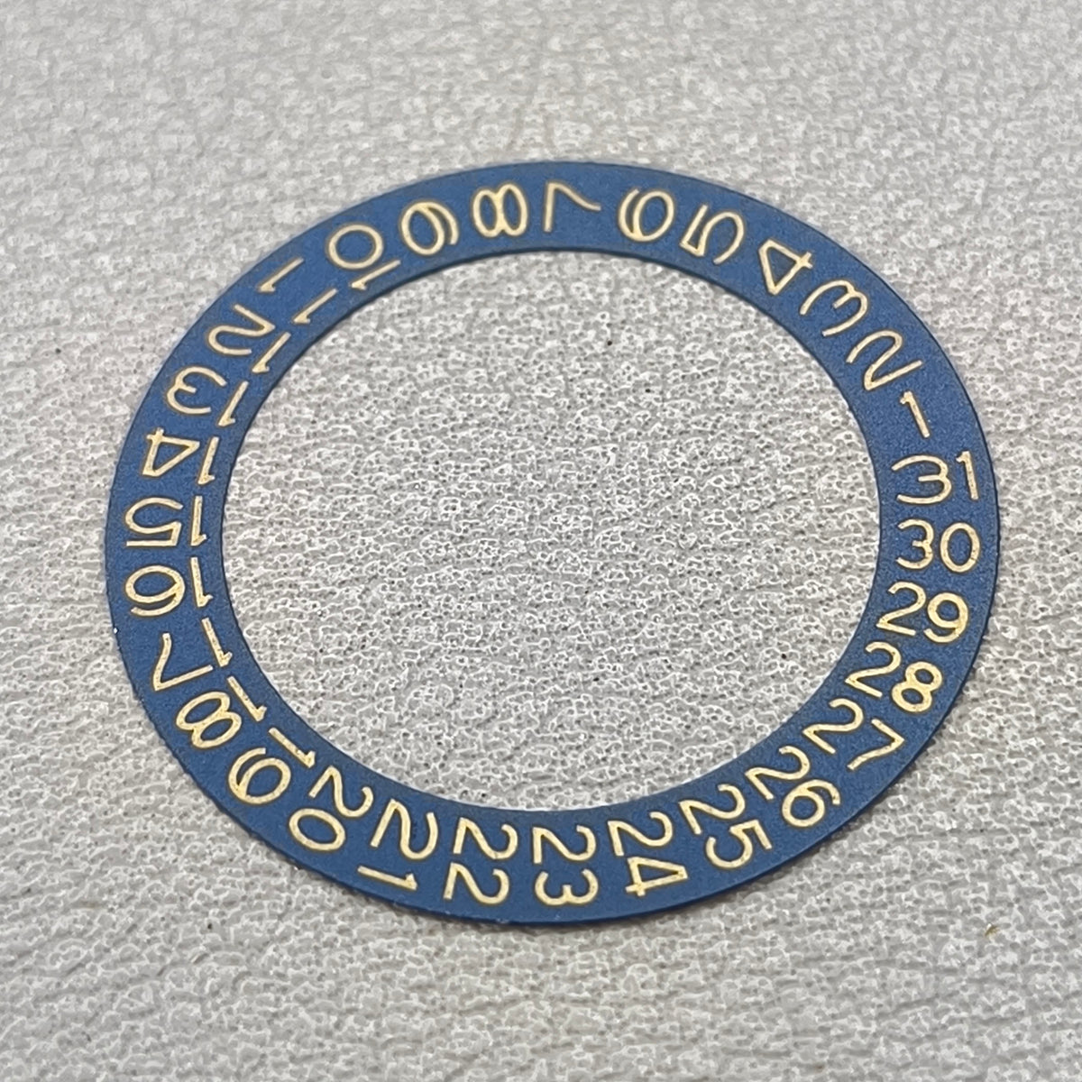 Yellow Font Denim Blue Background Flaxen Disk Date Wheel for Miyota NH35 NH36