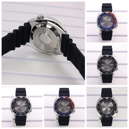 45mm Rubber Strap Sapphire Glass For NH35 NH36 NH34 NH38 4R36 fit 28.5mm Dial