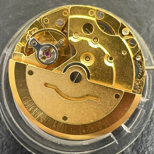 Golden Mingzhu 2813 mechanical watch part with double calendar function, China-made precision accessory.