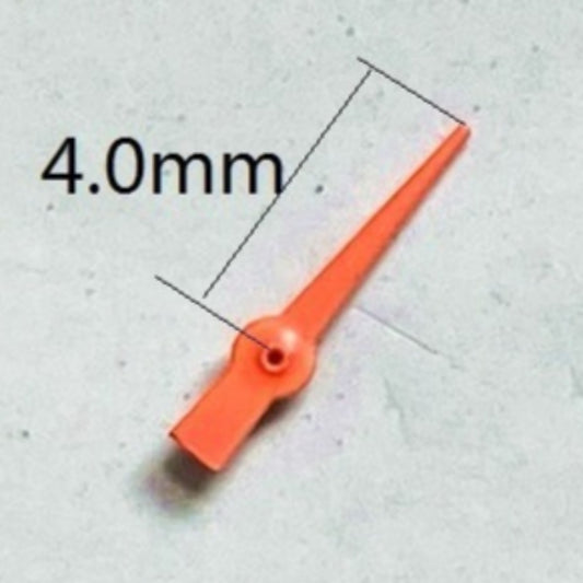 1. Set of 3 orange 4mm small seconds hands for Miyota 2035 multifunctional watch movements.  