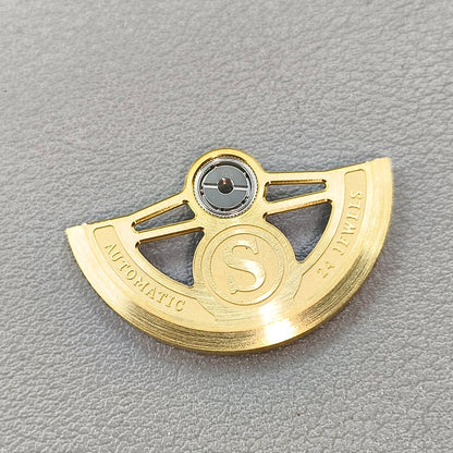 Golden S Carved Modified Hollow Rotor Oscillating Weight for NH35 NH36 Movement