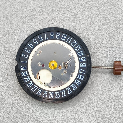 Swiss Ronda 515 Quartz Movement 3 Hands Black Disk Single Calendar@6