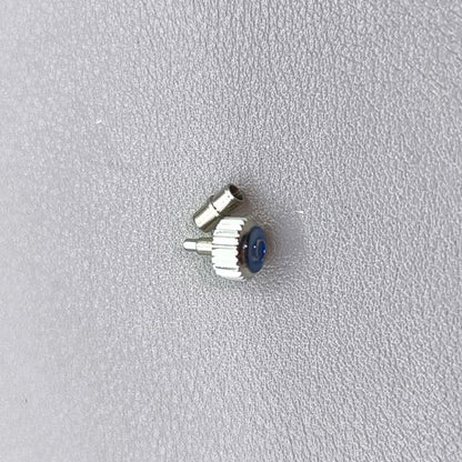 6.3mm Matte Silver Watch Crown with Tube for OMEGA Seamaster 300 Watch