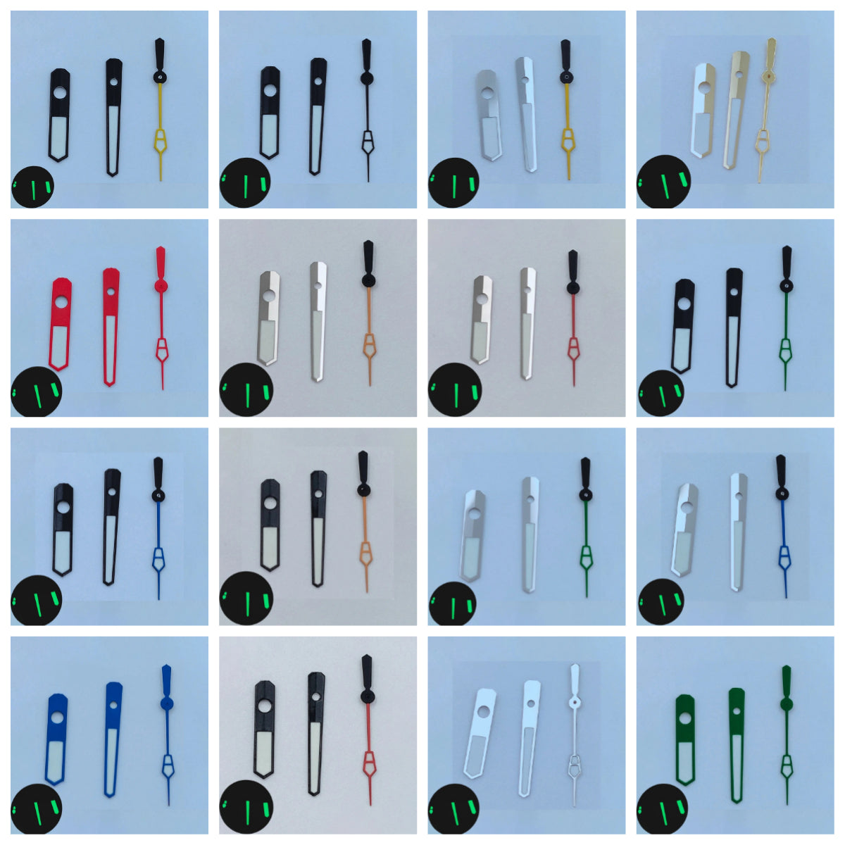 Multicolor Green Luminous Hand for NH35 NH36 4R35 4R36 7Ss SKX007 SKX009 SRPD