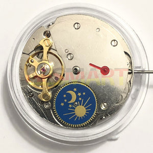 China Made 7120 Automatic Mechanical Movement Balance Wheel@9 Moon Phase@6