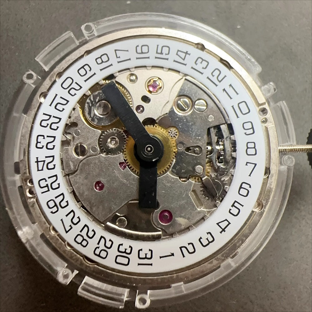 Wu Han 2892 automatic watch movement with date at 3, precision mechanical part for repairs.