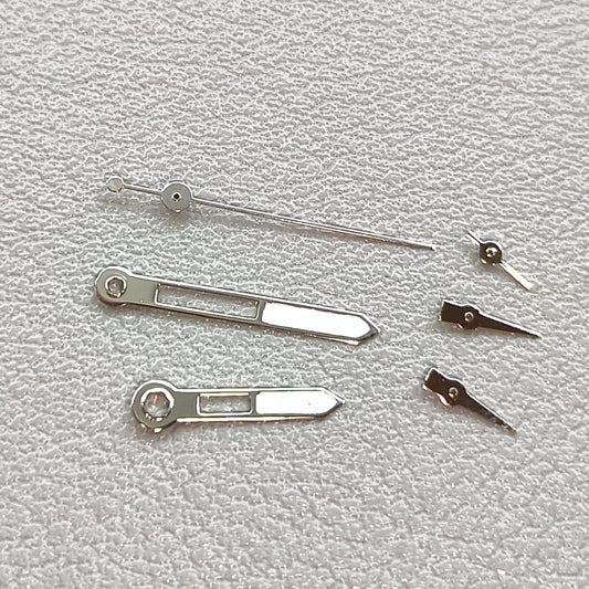 2 Sets/Pack Silver Trim Green Lume Watch Hands for Epson VD53 VD54 VD57 Movement