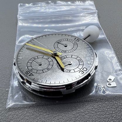 China 4130 Mechanical Movement No Calendar 6 Hands Daytona Blue Hairspring