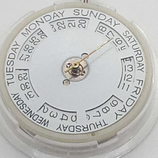 Seagull ST16 mechanical watch movement with up-down calendar, white disk, China made accessory.