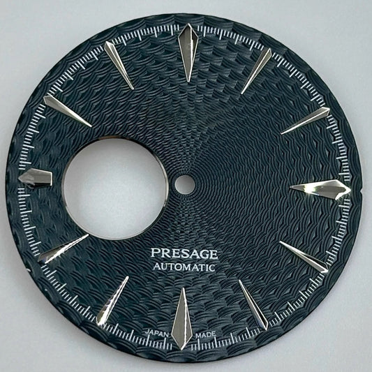 35mm Dark Green and Silver Nail Dial for NH38 Datejust watch, perfect for stylish timepiece upgrades.