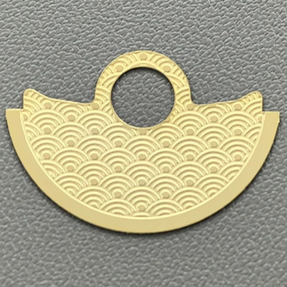 Golden Waved Rotor Oscillating Weight Overlay Fit for NH35 NH36 7S26 4R35