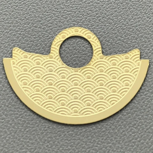 Golden Waved Rotor Oscillating Weight Overlay Fit for NH35 NH36 7S26 4R35