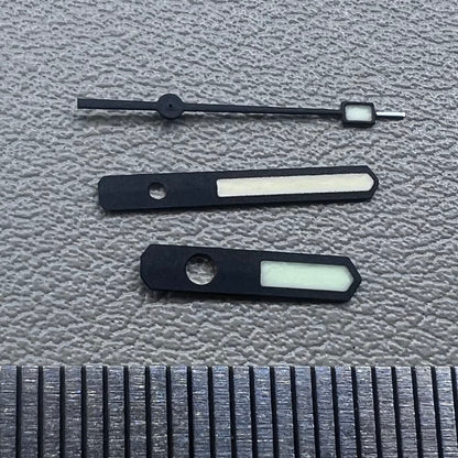 Green+Orange Lume Black Matted Trim Watch Hands for SKX007/SPR777 NH35A/NH36