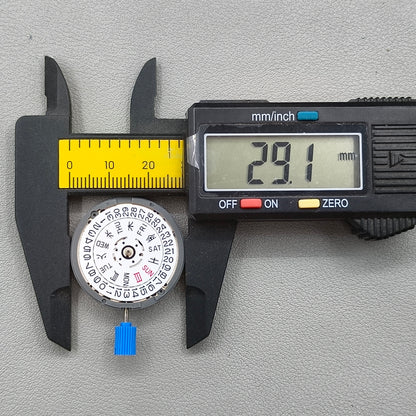 Japan Seiko NH36 Mechanical Movement Japanese+English Font Week Crown@3.8