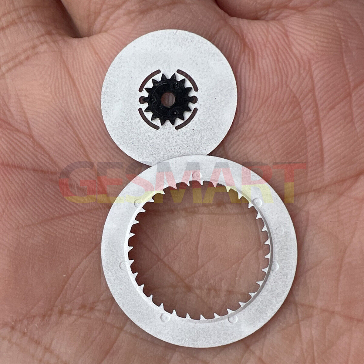 Roman and English font black date and week disk wheel for NH36 3/3.8 watch movement, precise calendar component