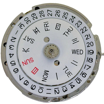 Chinese 2813 8205 Auto Mechanical Movement Day Date Golden Wheel Watch Part Date At 3