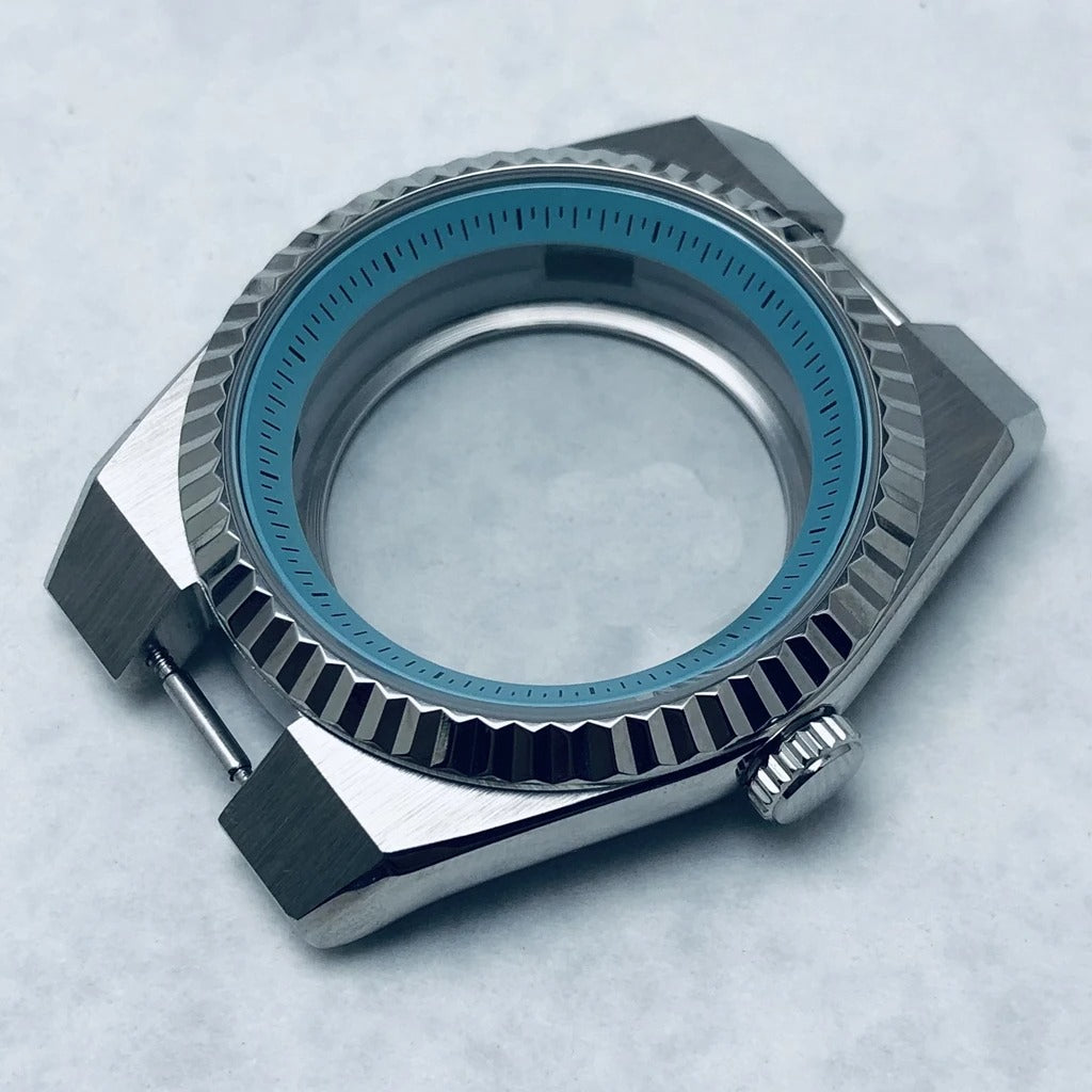904L Stainless Steel 40mm Land-Dwellwe Watch Case+Strap Sapphire Glass for NH35