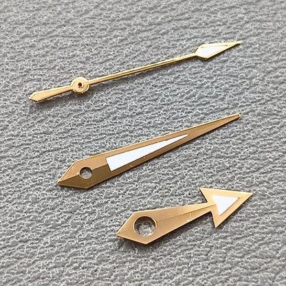 Rose Golden Trim with Green Lume Watch Hands Fit for NH35 NH36 PT5000
