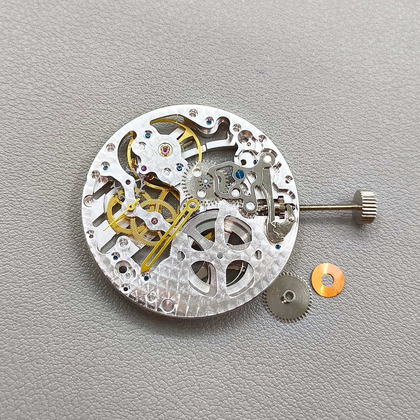 Seagull ST3600 6497 Hollow Silver Carved Hand Winding Mechanical Movement