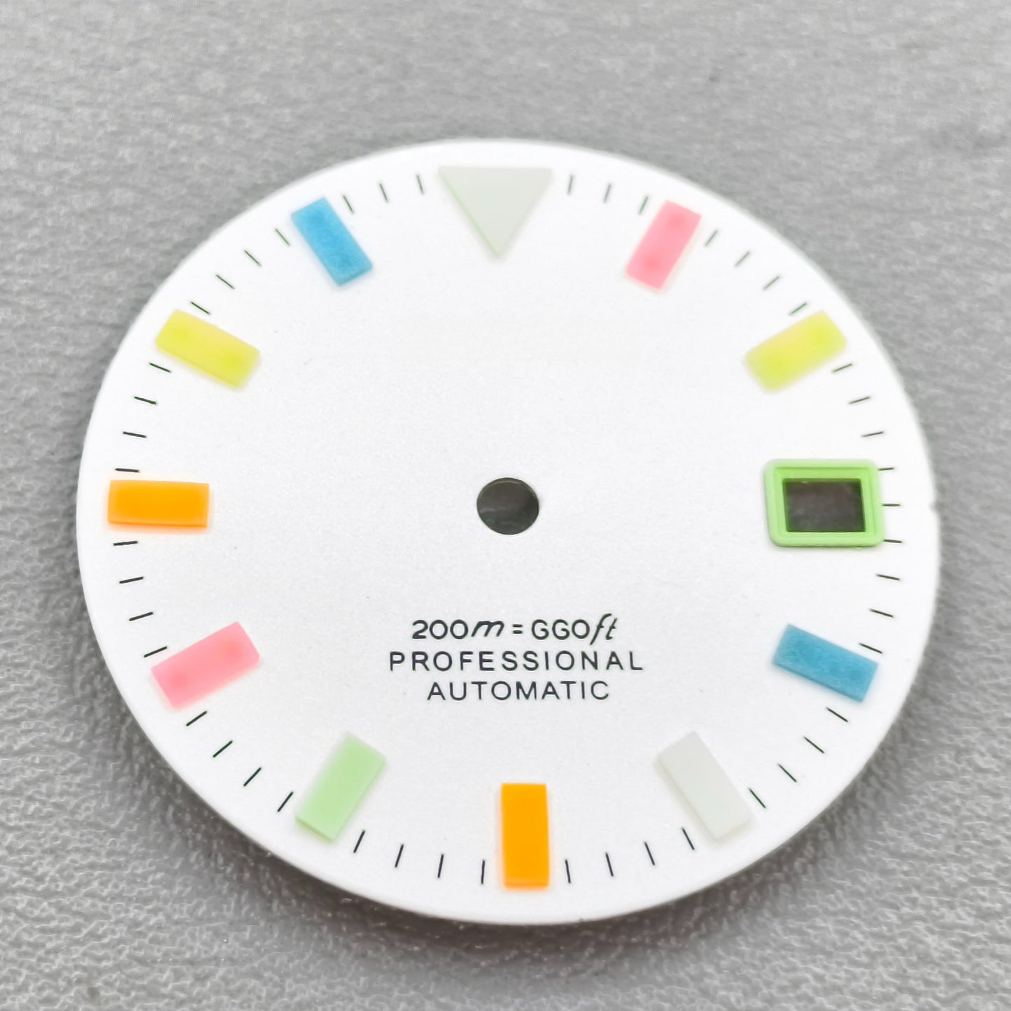 watch dial with S logo