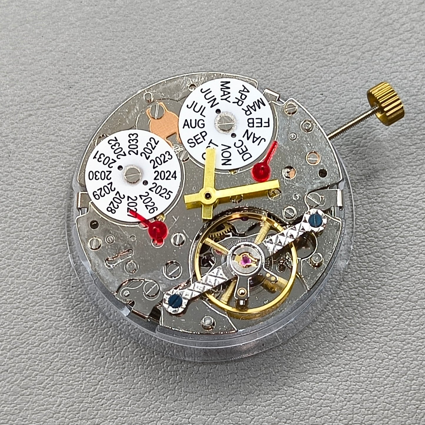 Perpetual Calendar@12 Mechanical Movement Hollow Balance Wheel@6