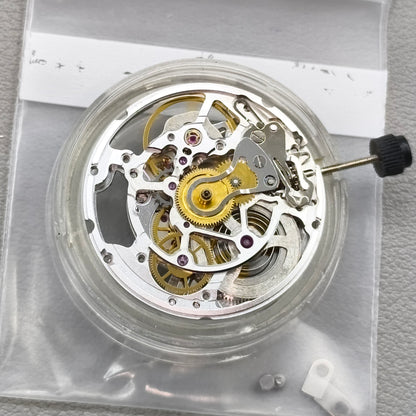 Replacement Hollow Silver 2824 Automatic Mechanical Movement 3 Hands No Calendar