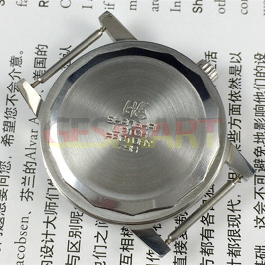 Shanghai 36mm manual mechanical watch 8120 with white dial and 17 jewels, classic Chinese craftsmanship