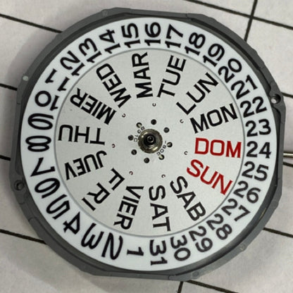 Brandneues, in Japan hergestelltes Miyota 2405-Quarzwerk mit Doppelkalender-Uhrenteil