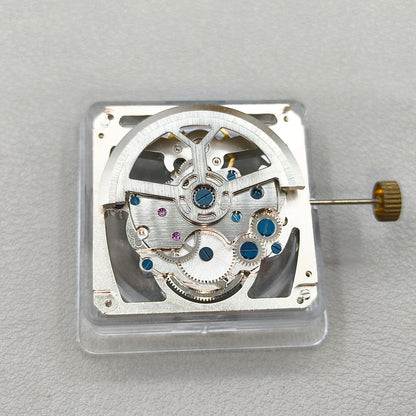 Hollow 2801-A Black Mechanical Movement 3 Hands 25 Jewels