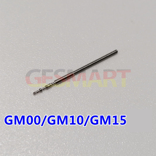 Set of 5 replacement watch winding stems for Miyota GM00, GM10, GM15 movements, durable and precise.