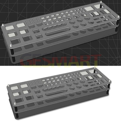 Multi-functional tool stand organizer tray, ideal for storing screwdrivers and tools neatly.