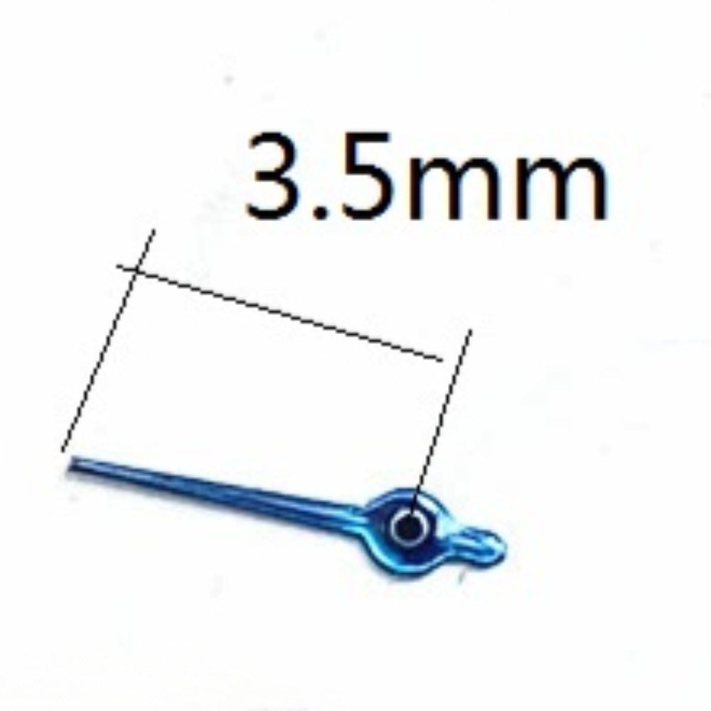 3 stücke 3,5mm Blau Uhr Kleine Sekunde Hände für Miyota JS15 Quarz Uhr Teile