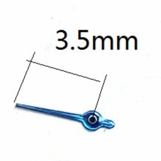 3 stücke 3,5mm Blau Uhr Kleine Sekunde Hände für Miyota JS15 Quarz Uhr Teile