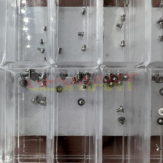 High End S/S Mini Screws for Case Back, Straight Line Head, 8 Sizes, 180PCS