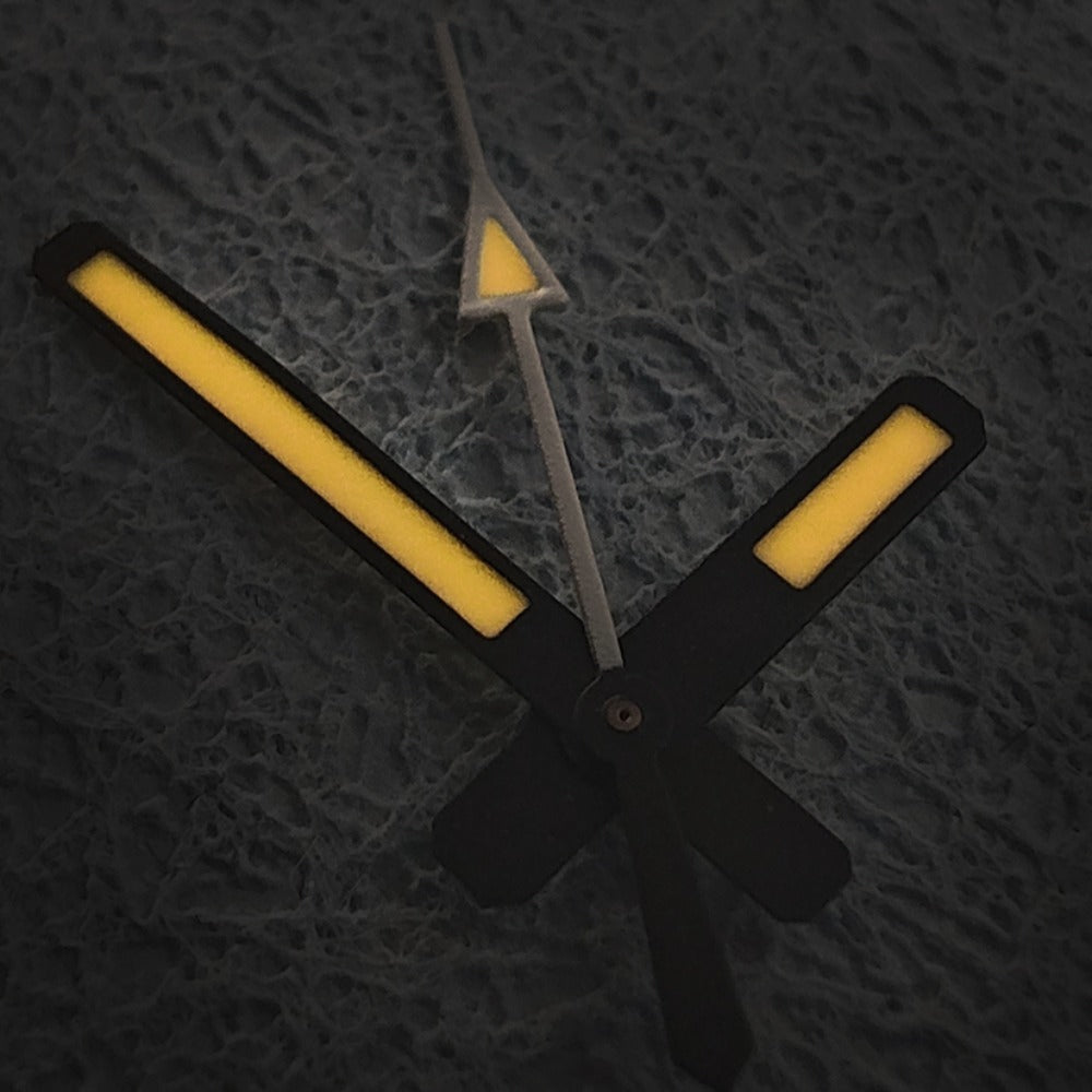 Matte 18mm C3 Orange Lume watch hands for NH34 NH35 NH36 movements, ideal for custom watch builds.