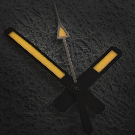 18mm Matte C3 Orange Lume watch hands for NH34-NH72 movements, enhancing visibility and style.