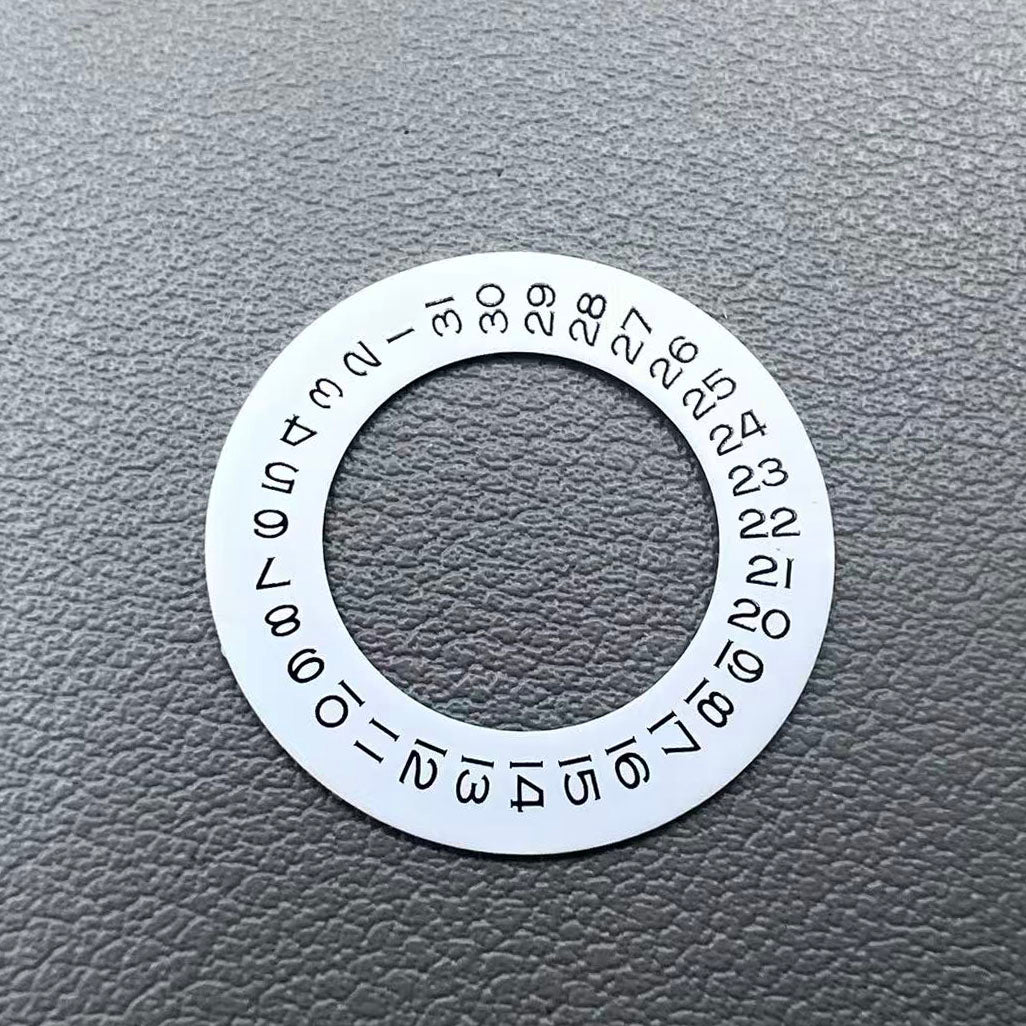 Thicken date disk wheel overlay for Seagull Tianjin 2824 movement, durable watch accessory replacement.