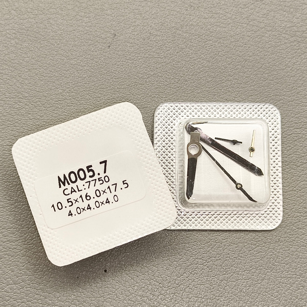 6 Pins Silver Trim Black Painted Watch Hands Fit for ETA/Dandong 7750 M005.0/M005.1